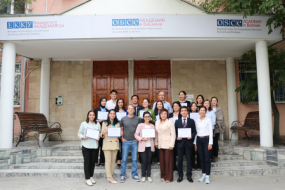Certificate Training on Conflict Sensitive Journalism takes place at the OSCE Academy