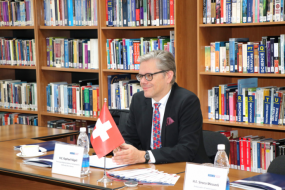 Permanent Representative of Switzerland to the OSCE and the UN in Vienna Visited OSCE Academy