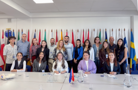 Студенты магистерской программы "Права человека и устойчивое развитие" посетили Представительство ЕС в Кыргызстане