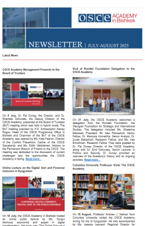 Newsletter July-August 2025