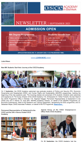 Newsletter September 2025